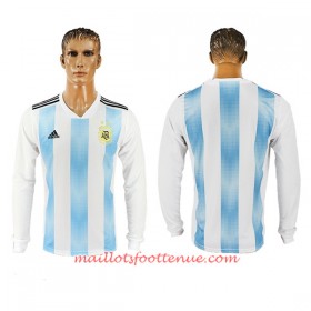 Maillot/Tenue Argentine Domicile Coupe du monde 2018 Manche Longue